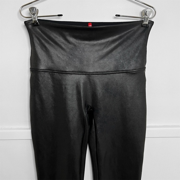 SPANX Black Faux Leather Leggings - Picture 3 of 11